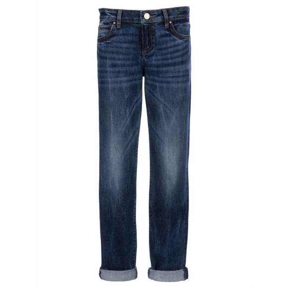 NEW KUT FROM THE KLOTH women's catherine boyfriend jeans in dark